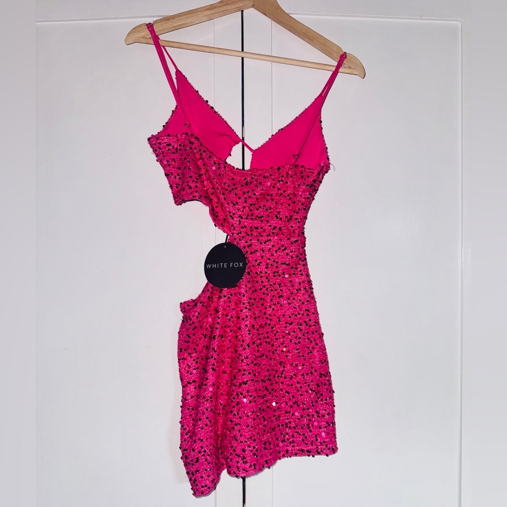 White Fox Boutique Above Rank Sequin Mini Dress - Picture 3 of 5